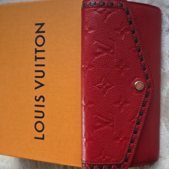 Louis Vuitton Empreinte Red Leather Wallet - Picture 2 of 9